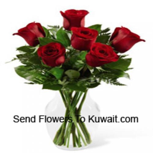 Cute 6 Red Roses