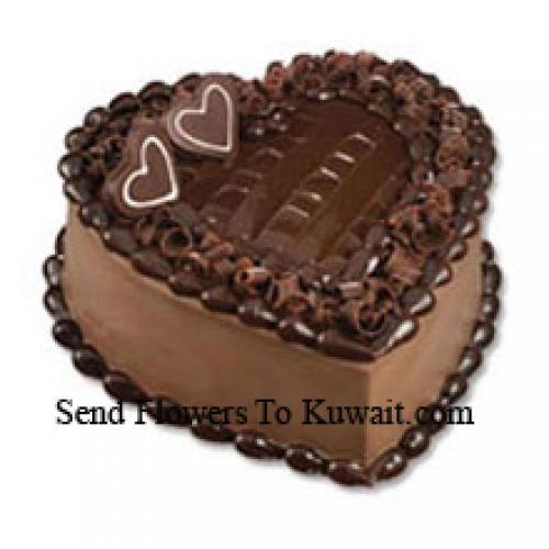 1 Kg Heart Chocolate Cake